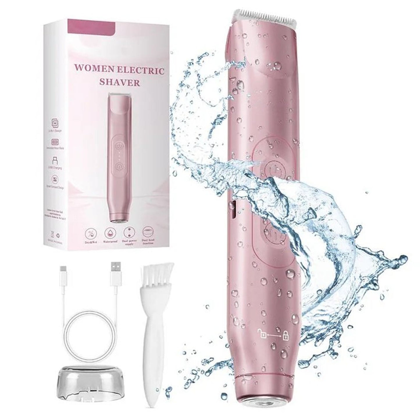 2025 Summer Discount Sale 49%off⏰2-in-1 Electric Bikini Trimmer for Women—— BUY 2 GET 1 FREE SHIPPING