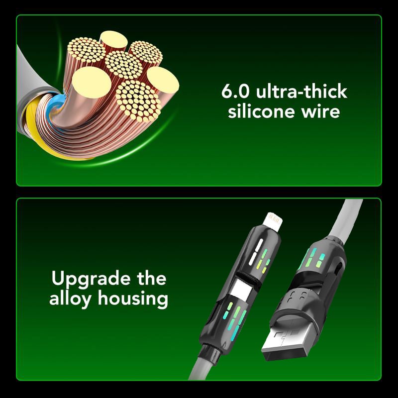 2025 New Year's Sale 49%off🔥Mfish 240W 4-in-1 USB C Cable