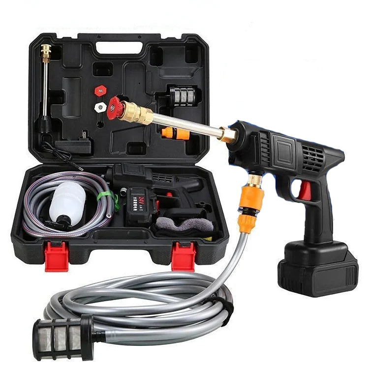 Cordless Portable High Pressure Spray Water Gun - Buy a set and get a free foam bottle!