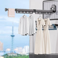 🎁Hot Sale 50% OFF❄️Wall-Mounted Folding Clothes Drying Rack/Shower Curtain Holder🏡