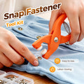 🔩 50% OFF NOW! ✨ Metal Snap Buttons with Fastener Plier Tool Kit - 300 PCS with 5 Die Sets for Clothing & Crafts 👕✨