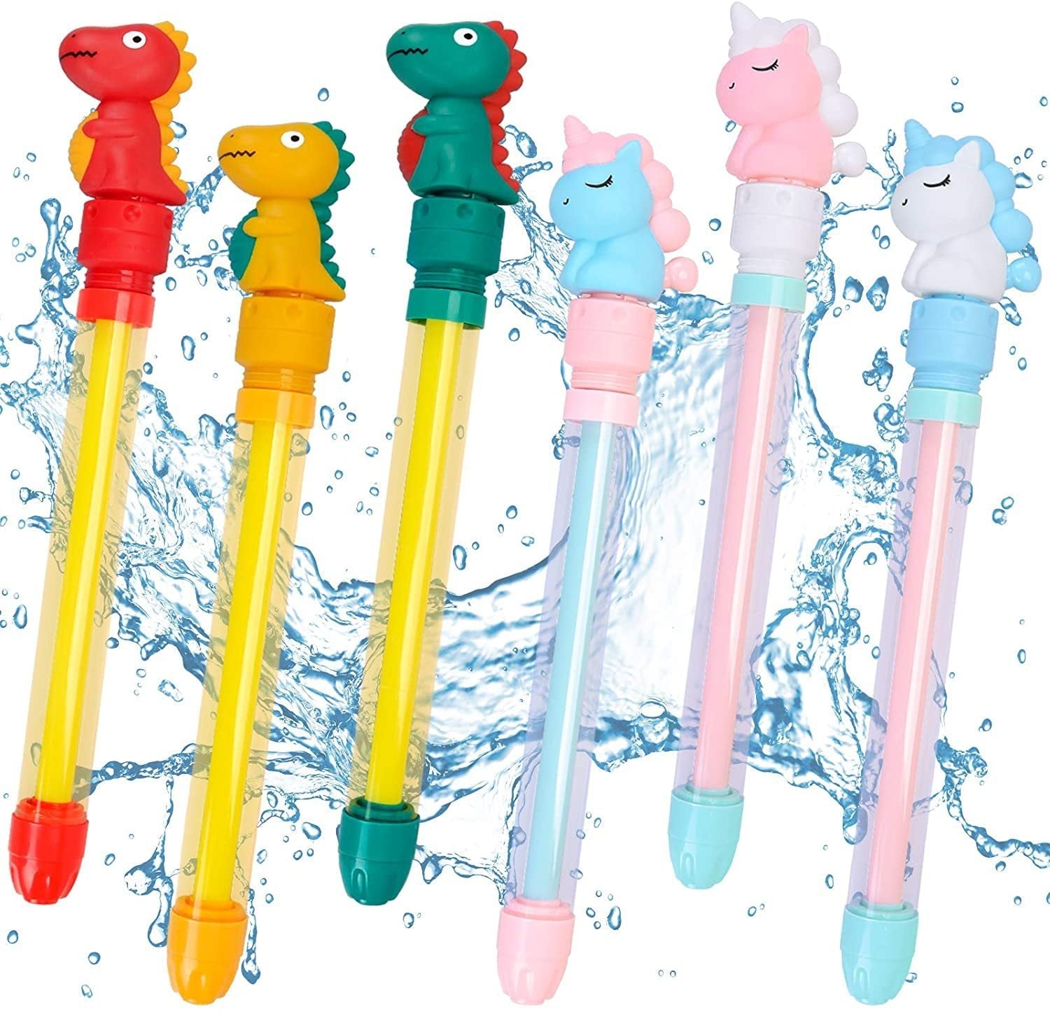 Summer Beach Water Cannon: Dinosaur-Themed Retractable Water Gun — Parent-Child Outdoor Interactive Toy