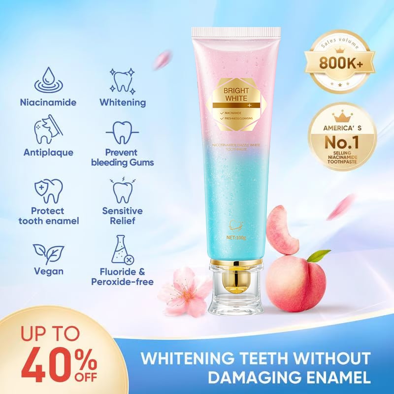 Niacinamide Whitening Toothpaste - For Healthier, Whiter Teeth!