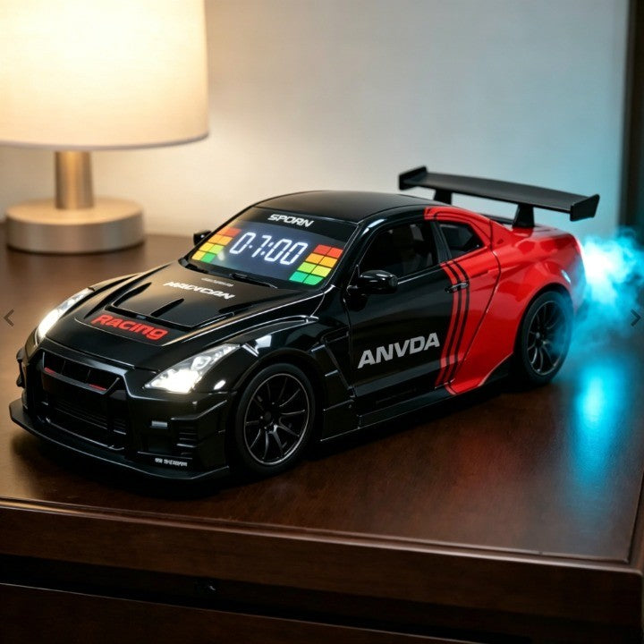 2026 Upgrade Hypercar Alarm Clock - Realistic Engine Revving & Motion Light Effects