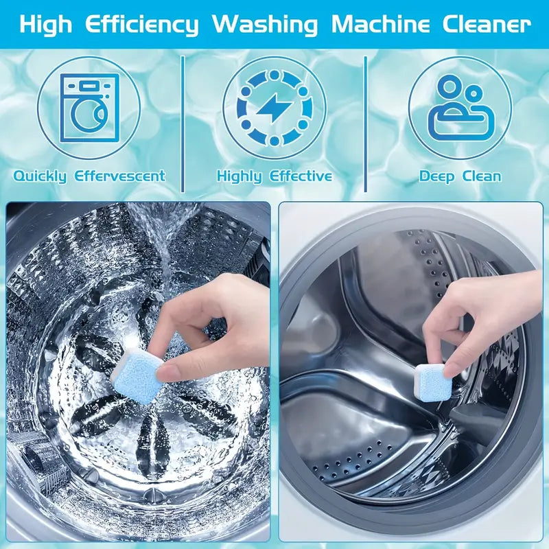 49% OFF FLASH SALE! Washing Machine Cleaner Tablets ✨ Deep Clean ＆Fresh Scent for All Models！