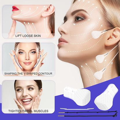 Buy 1 Get 1 Free 49%OFF🔥New Ultra Invisible Waterproof Face Lift Stickers Complete Kit
