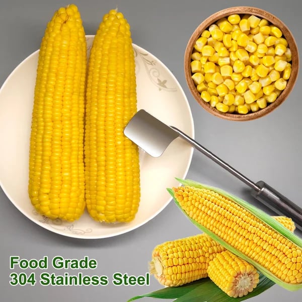 Long Handle Stainless Steel Corn Stripping Tool StripChef