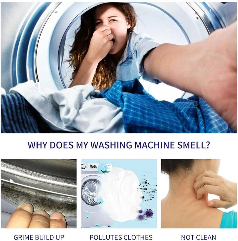 49% OFF FLASH SALE! Washing Machine Cleaner Tablets ✨ Deep Clean ＆Fresh Scent for All Models！
