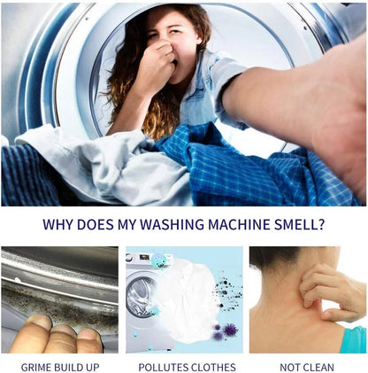 49% OFF FLASH SALE! Washing Machine Cleaner Tablets ✨ Deep Clean ＆Fresh Scent for All Models！