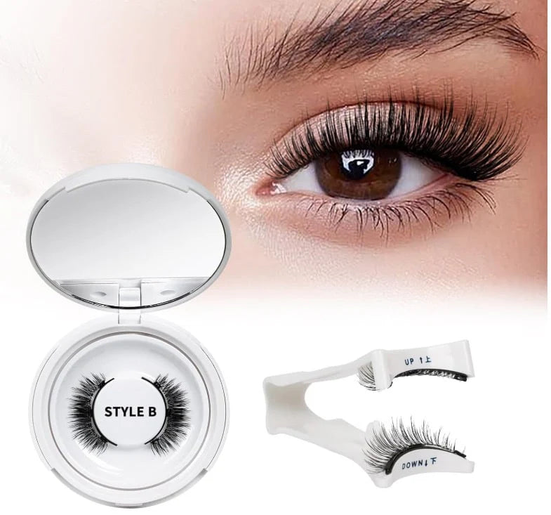 Last Day 49% OFF Reusable Premium Self-Adhesive Eyelashes | Easy, Quick, Safe!