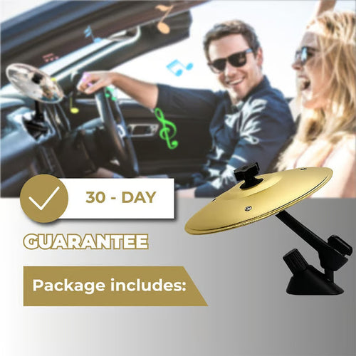 Mini Car Drum Cymbal – Air Vent Mount with Adjustable