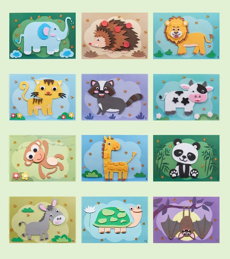 🔄🏠 Reusable Cartoon Adventure! Kids EVA Stickers, Decorate Their World🔥HOT 50% OFF!🎨✨