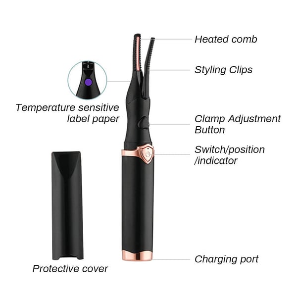 HOT SALE NOW 49% OFF - Rechargeable Heated Eyelash Curler for Quick Heating Curling