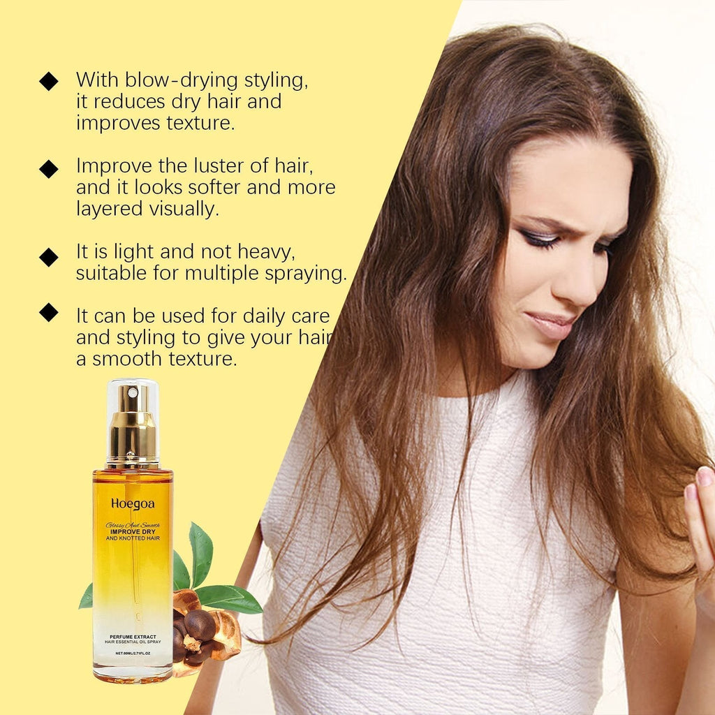 ✨Hoegoa 80ml Conditioning Oil Spray Scalp & Hair Strengthener Leave-In Conditioner Comforting Shampoo Cleanser