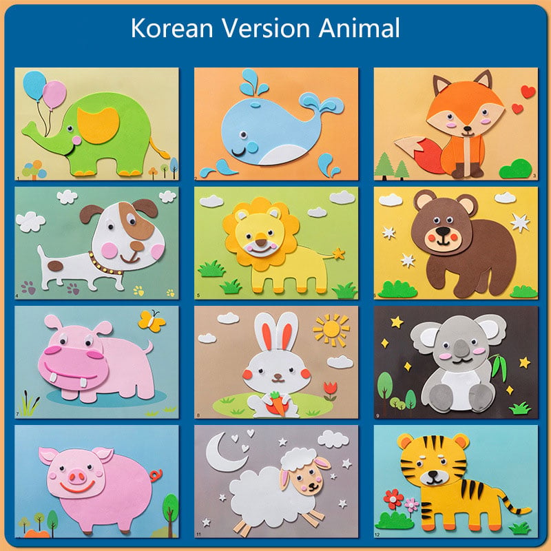 🔄🏠 Reusable Cartoon Adventure! Kids EVA Stickers, Decorate Their World🔥HOT 50% OFF!🎨✨