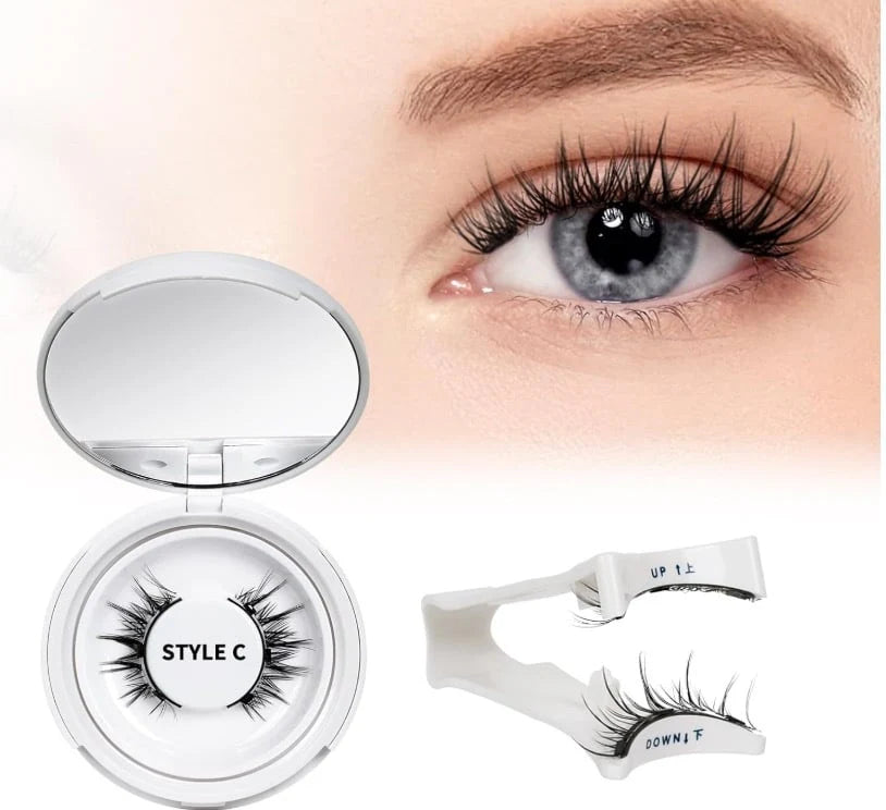Last Day 49% OFF Reusable Premium Self-Adhesive Eyelashes | Easy, Quick, Safe!