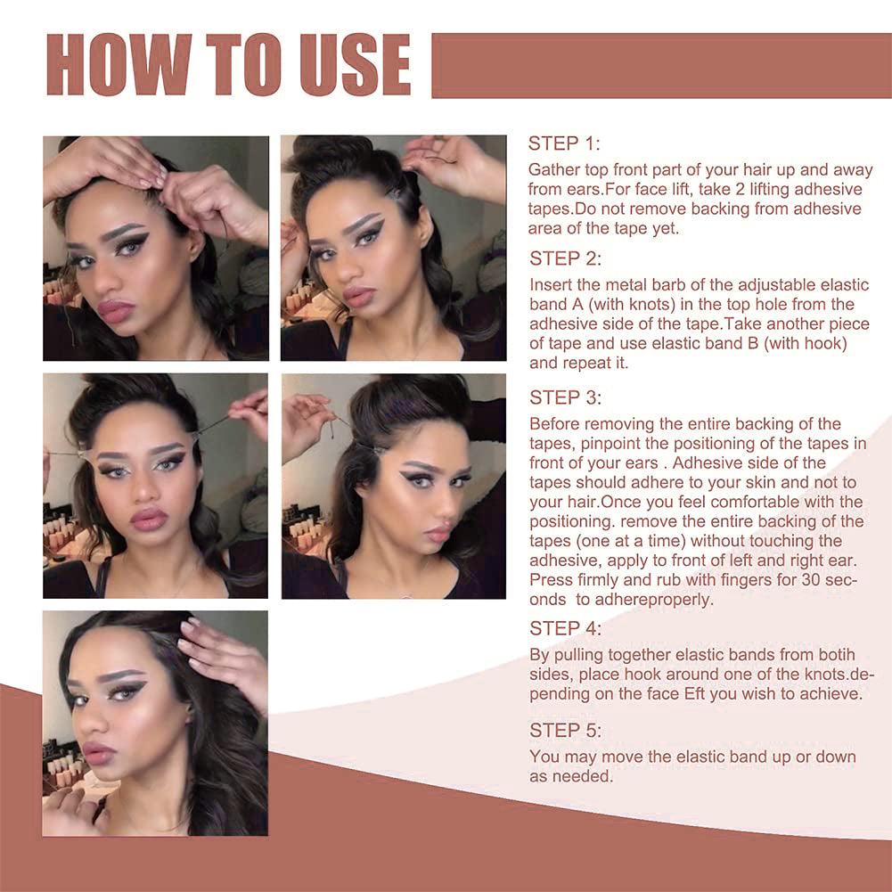 Buy 1 Get 1 Free 49%OFF🔥New Ultra Invisible Waterproof Face Lift Stickers Complete Kit