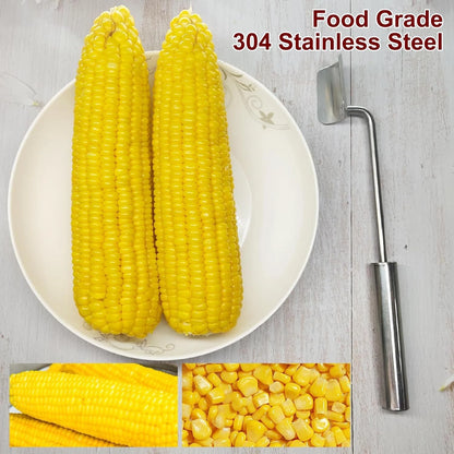 Long Handle Stainless Steel Corn Stripping Tool StripChef