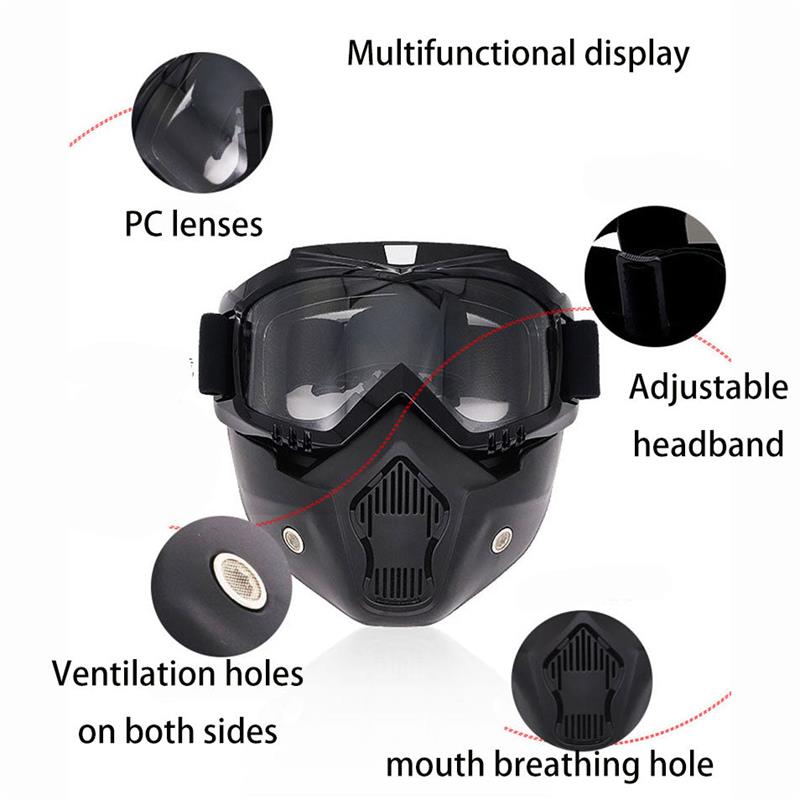 Special mask for welding and cutting (glare protection, protection against UV radiation, anti-dust)