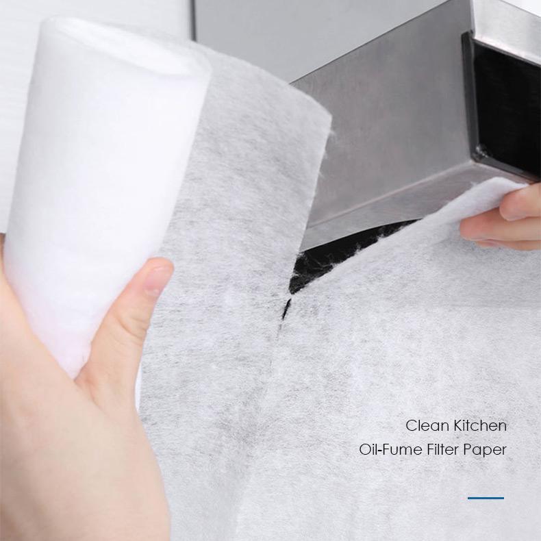 Oil-absorbing cotton kitchen range hood filter oil-absorbing paper high temperature flame retardant protective cover paper
