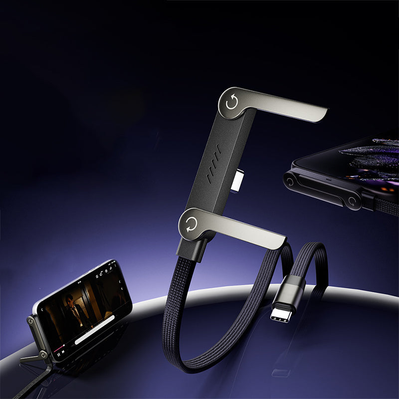 ⏳Time-Limited Special⏰240W Fast Charging Cable with Adjustable Phone Stand