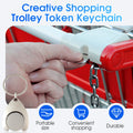 Creative Shopping Trolley Token Keychain