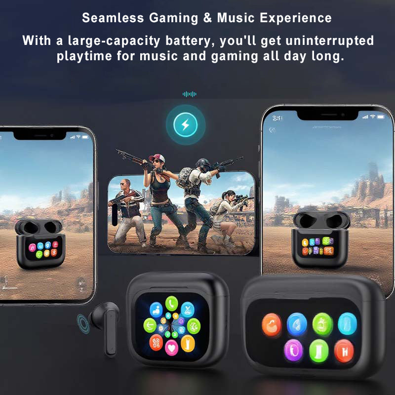 Compact Touch-Control Clear-Sound Earbuds
