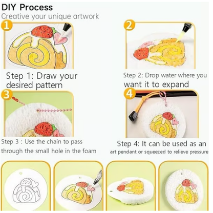 😃 Great Summer Activity Idea! – Magic 3D Foam Texture Painting Kit 🎨✨